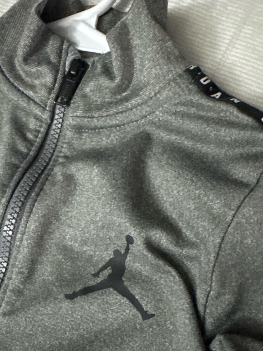 Jordan Heather Gray Track Jacket and jogger set